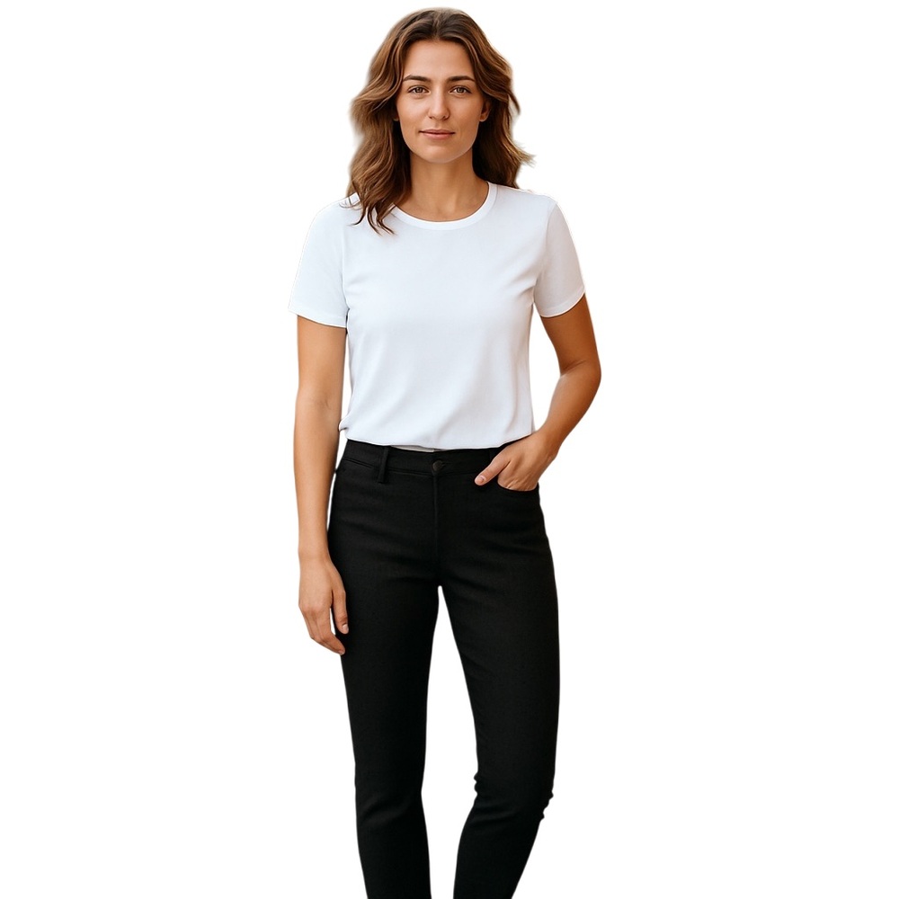 Gloria Vanderbilt Black Skinny Jeans Sleek Fit